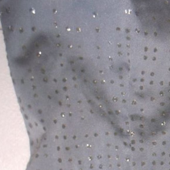 Silvery Gray Evening Dress Size 13 14 - Picture 3 of 3